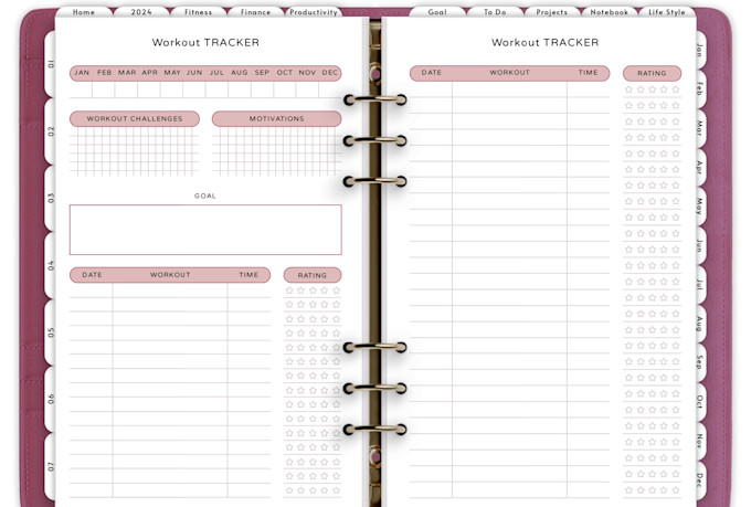 design etsy digital planner, hyperlinked planner, journal design etsy shop setup